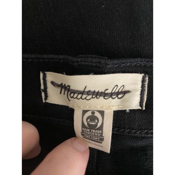 NWT Madewell Kickout Crop jeans 27 Black - Picture 9 of 9